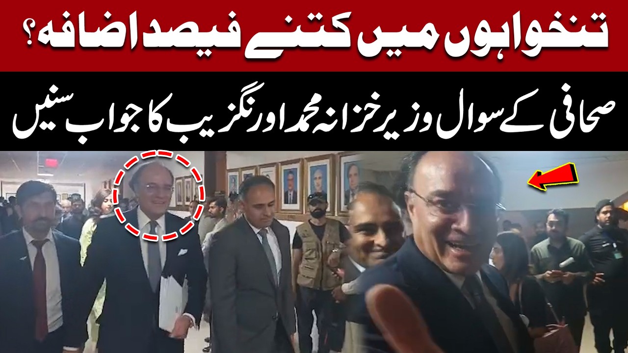 How Much Salary Increase? Finance Minister Muhammad Aurangzeb Responds to Journalist&rsquo;s Question