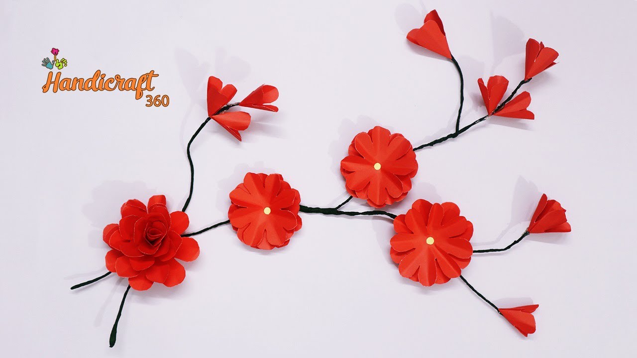 Handicraft with paper | Paper craft wall decoration | Diy Wall Decoration Ideas | Paper Craft #11