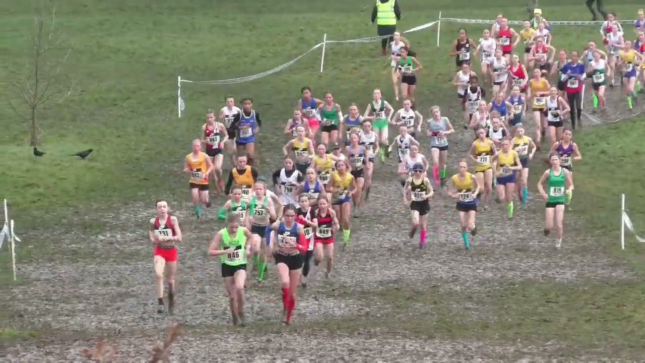 Under 13 Girls English National Cross Country Championships 22nd February 2025