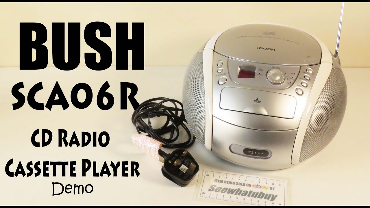 SOLD - BUSH SCA06R Portable CD Radio Cassette Tape Player Boombox