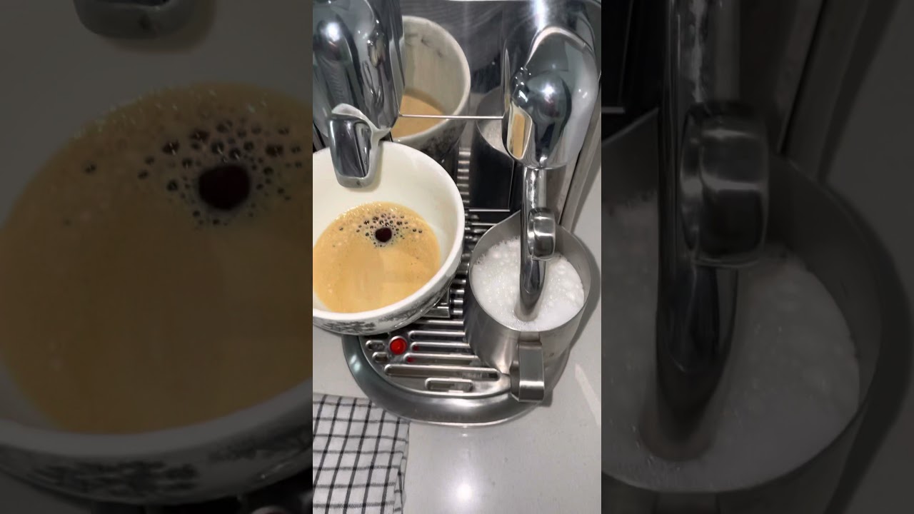 Nespresso creatısta pro staınless steel kahve makinesi ile latte yaptım!  🐥