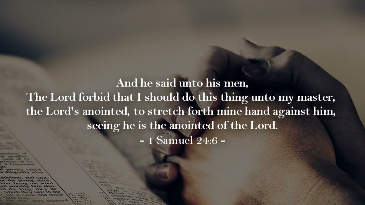 God forbid that I touch His anointed.  - William Branham (54-0401 - God's Preparation)