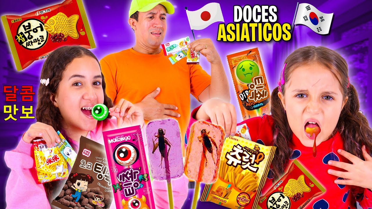 🤢 PROVAMOS DOCES ASiÁTiCOS ESTRANHOS - Toia e Ana