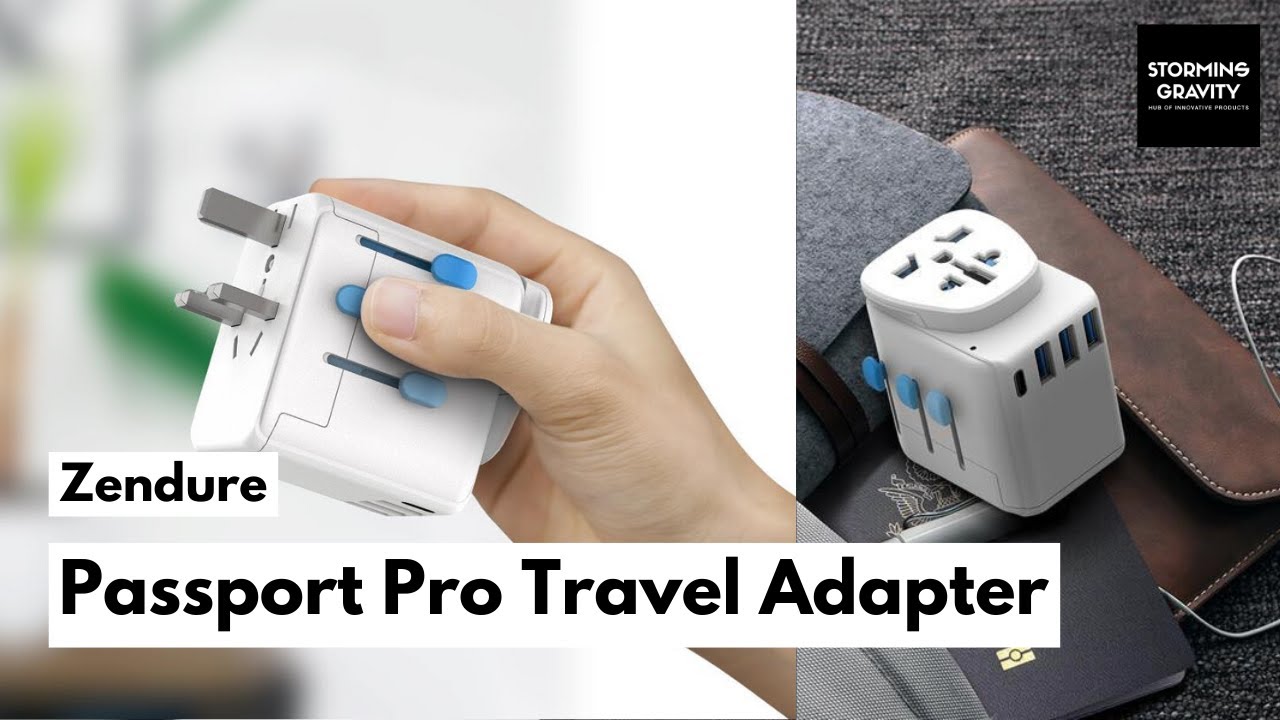 🔴 Zendure Passport Pro | Resettable Grounded Travel Adapter with USB-C PD Fast Charging