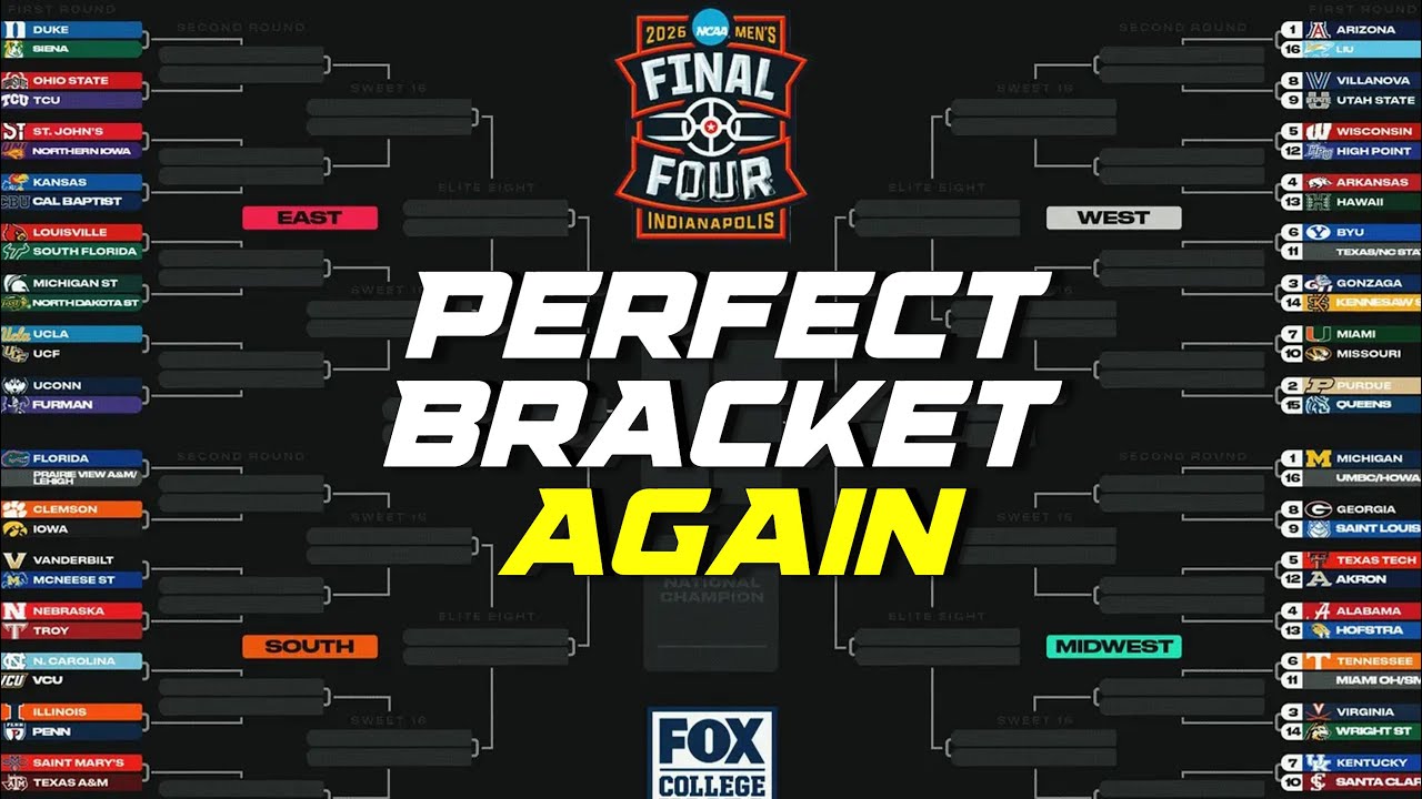 Can I Make Another Perfect Bracket? - NCAA March Madness Tournament 2026