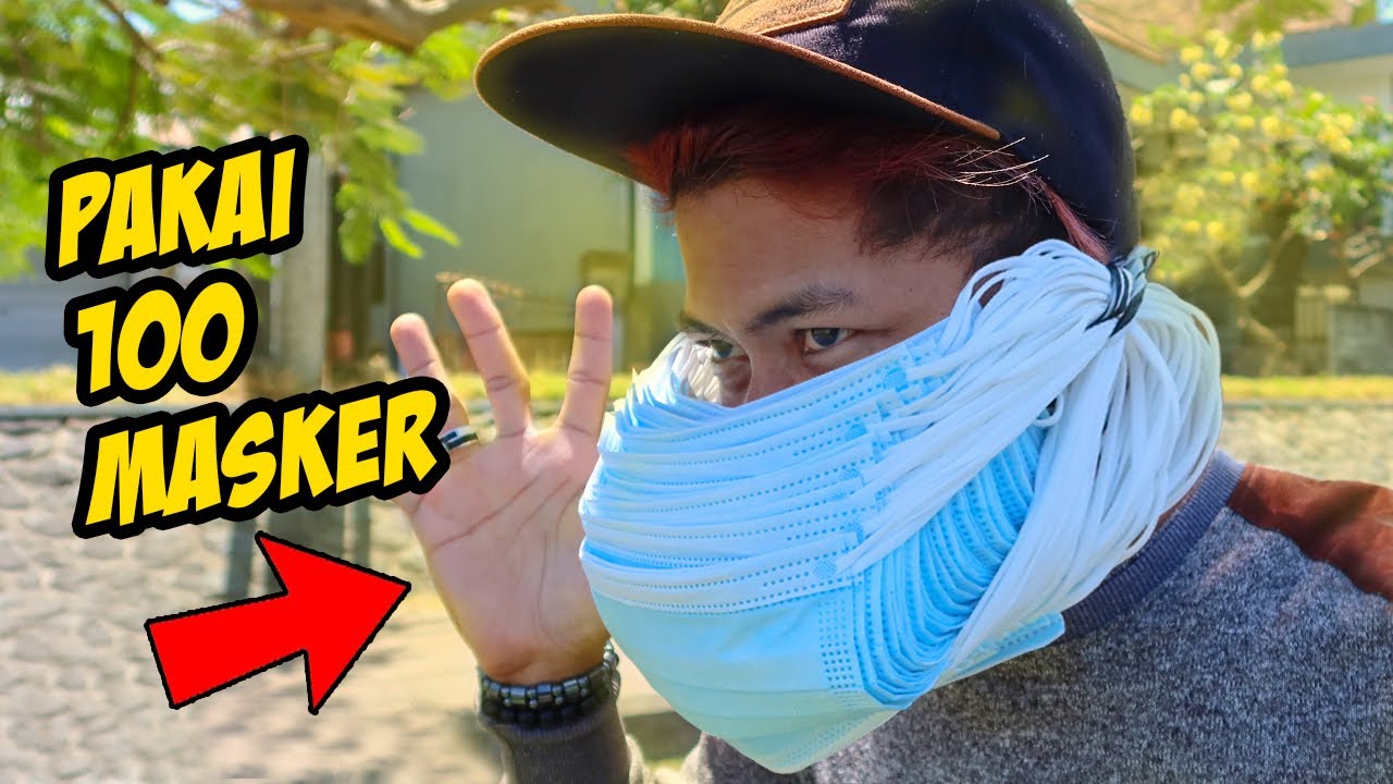 AUTO BENGEK!!! NYOBAIN PAKAI 100 MASKER!!! JANGAN DITIRU YA!!!