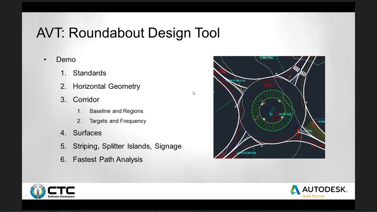Autodesk Vehicle Tracking — Roundabout Corridor Tool
