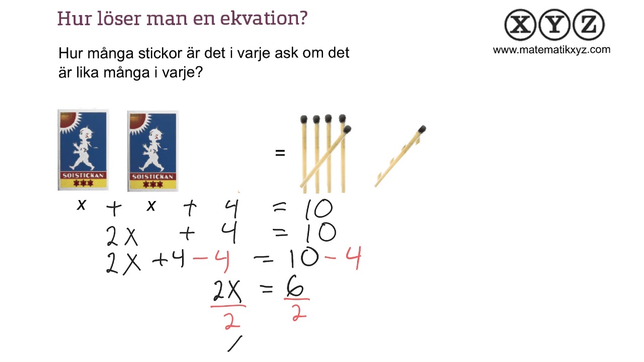 X 2.4 Ekvationer