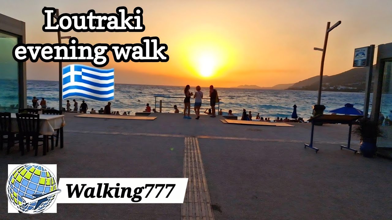 Loutraki evening walk 2023 #loutraki #greece #visit