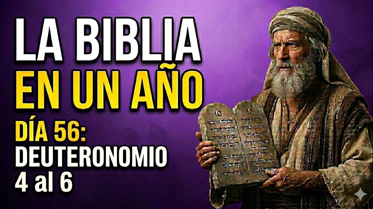 LA BIBLIA EN UN AÑO - 25 de Febrero 2026 (DIA 56 - DEUTERONOMIO 4 al 6)