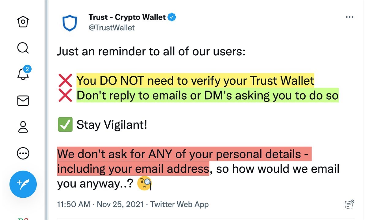 How to verify trust wallet