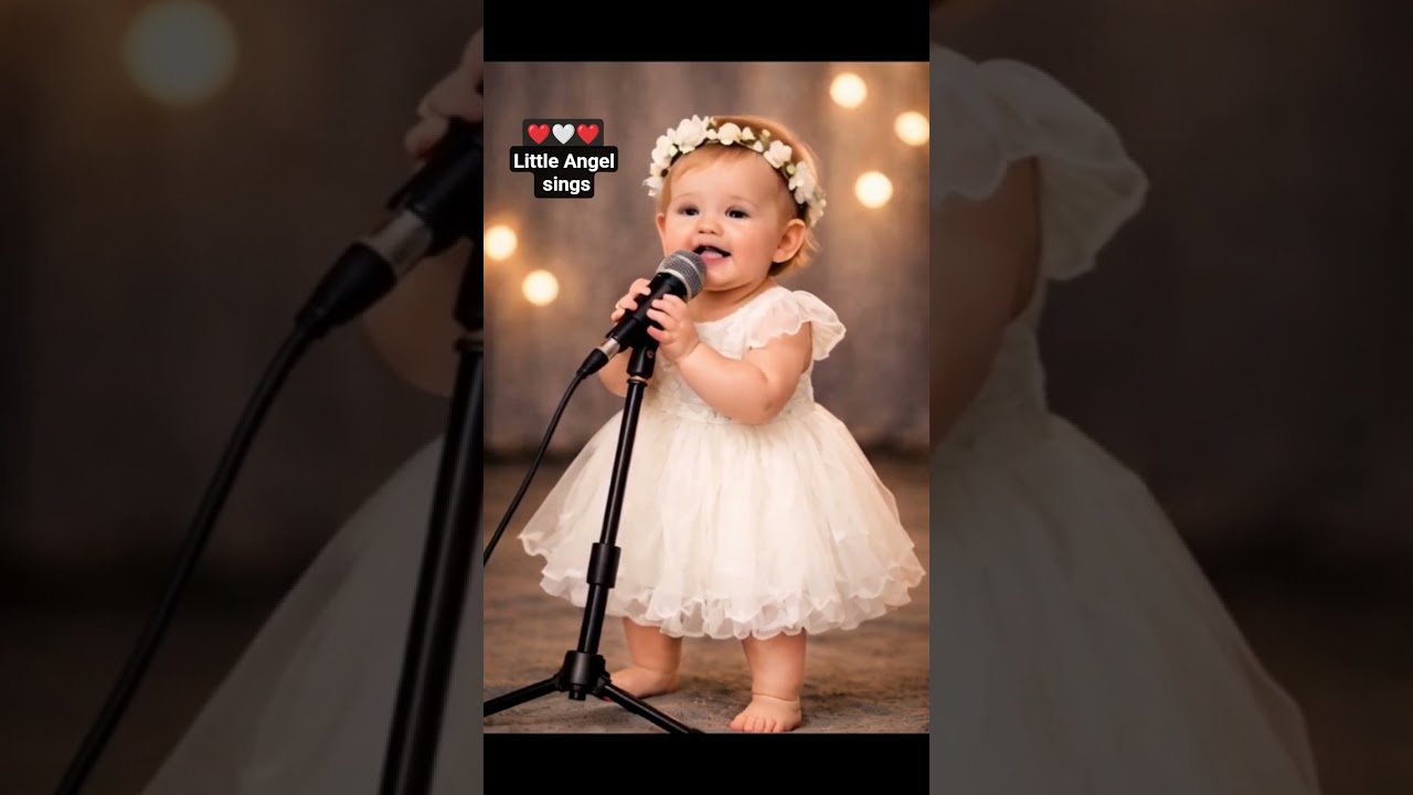 Little Angel sings ❤️🤍❤️