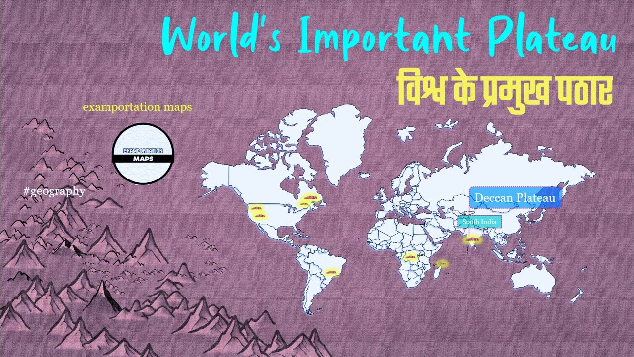 Important Plateau of World | Important Plateau | World Geography | UPSC | SSC
