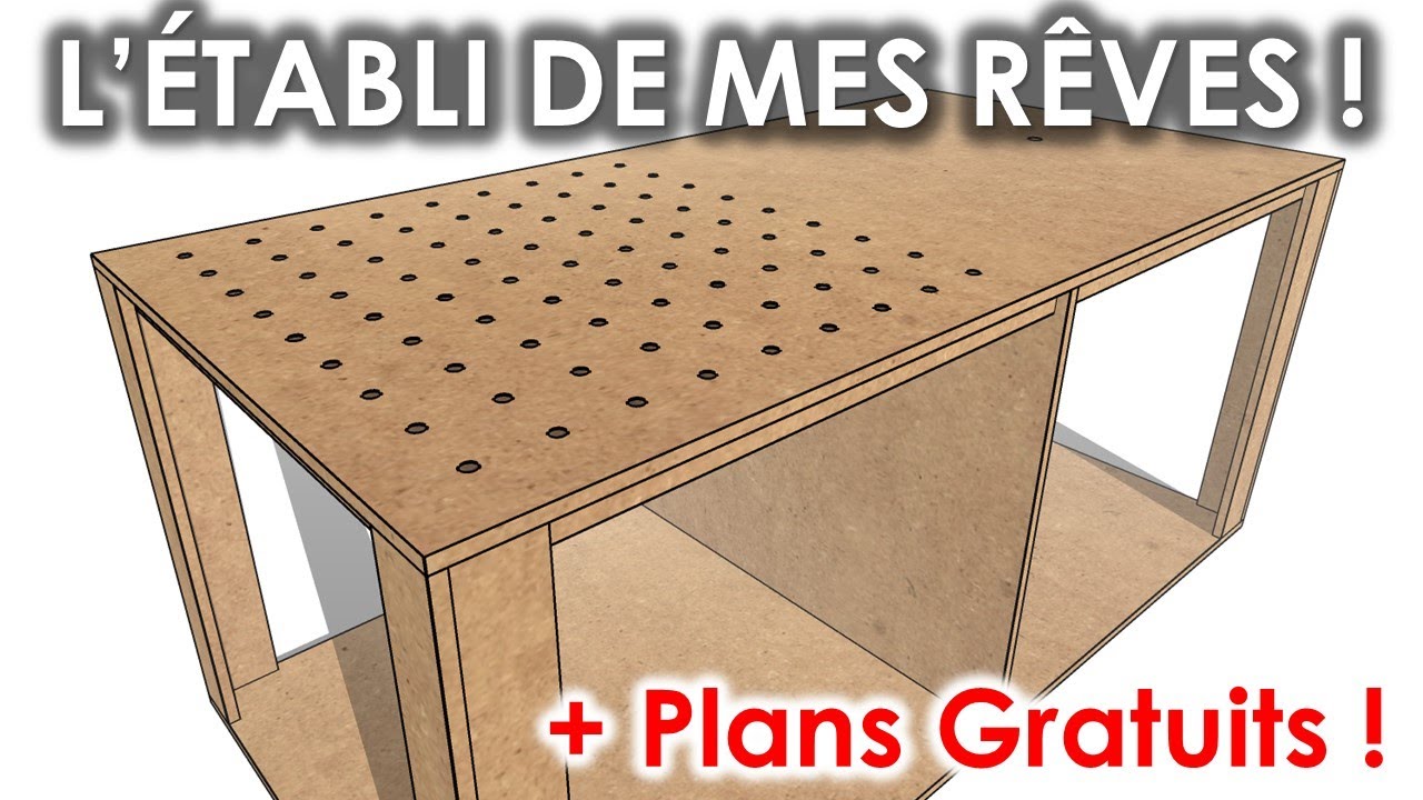 COMMENT FABRIQUER UN ÉTABLI QUI DÉCHIRE (100% DIY)