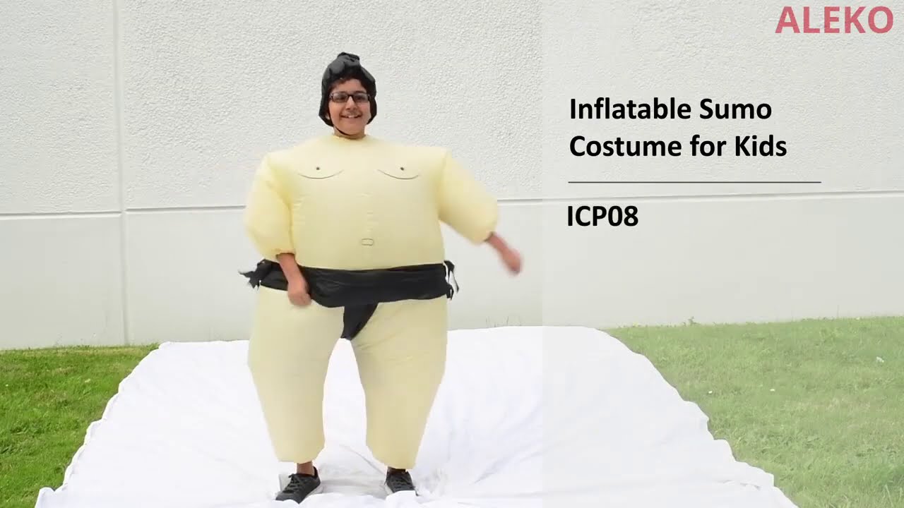 Sumo Wrestler Halloween Inflatable Party Costume Child Sized by Aleko