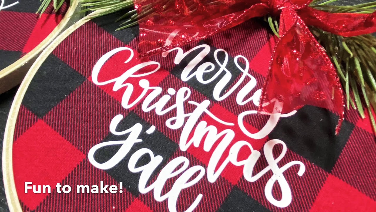 Embroidery Hoop Ornaments!! Super fun to make!