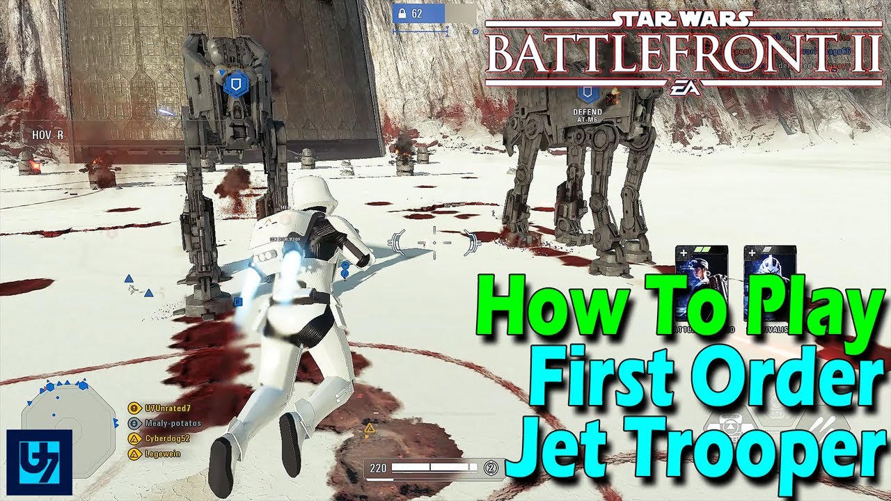 How To Play First Order Jet Trooper (Aerial Class) Star Wars Battlefront 2