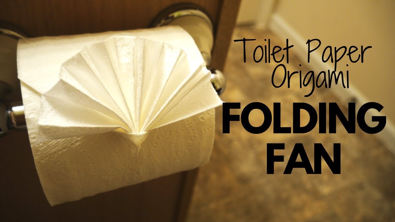 How to make Toilet Paper Origami Folding Fan (easy!)