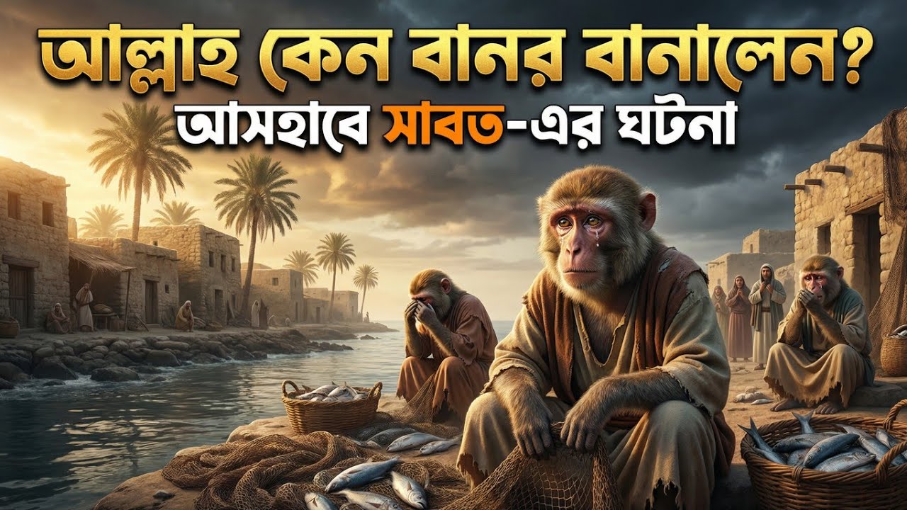 আল্লাহ কেন মানুষকে বানর বানালেন? | আসহাবে সাবত-এর ভয়ংকর শাস্তি | Islamic Documentary Bangla