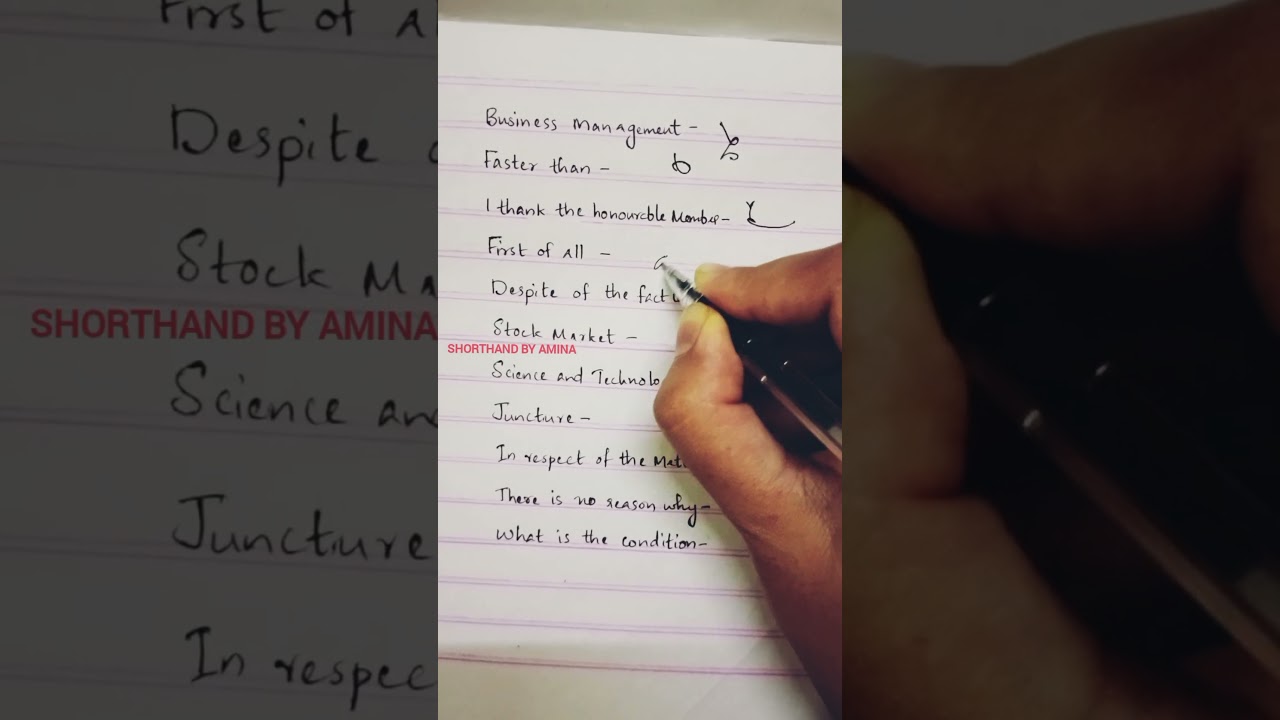 Advanced Phraseography / English Shorthand / #pitmanshorthand