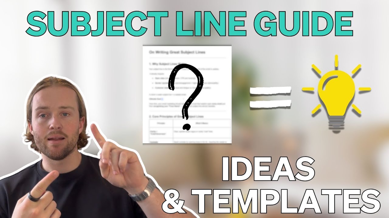 Subject Line Guide [81+ Ideas/Templates]