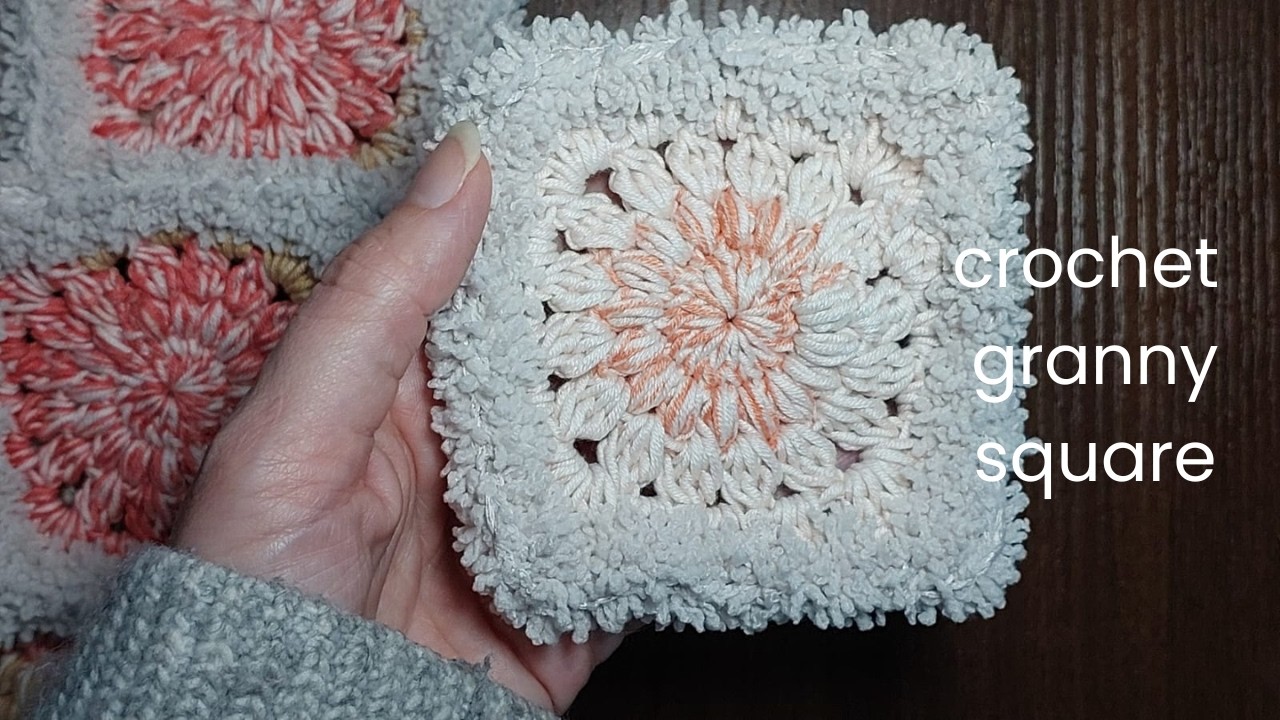 كروشيه مربعات جراني /crochet granny square