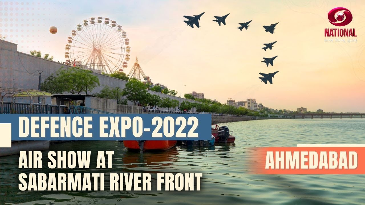 DEFENCE EXPO-2022: AIR SHOW at Sabarmati River Front, Ahmedabad