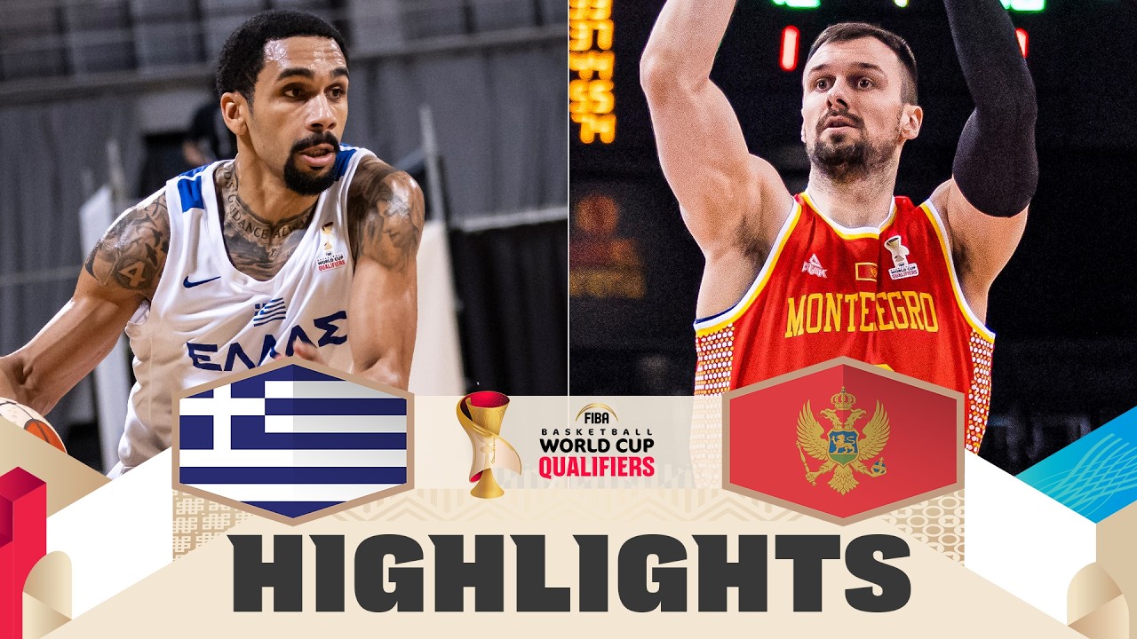 Greece 🇬🇷 v Montenegro 🇲🇪 | Highlights | FIBA Basketball World Cup 2027 European Qualifiers