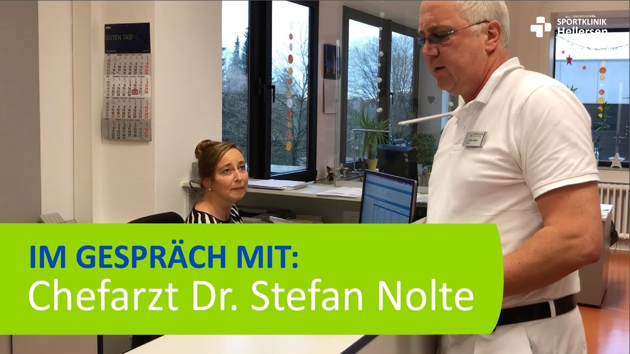 Konservative Orthopädie als Chance - Dr. Stefan Nolte, Sportklinik Hellersen