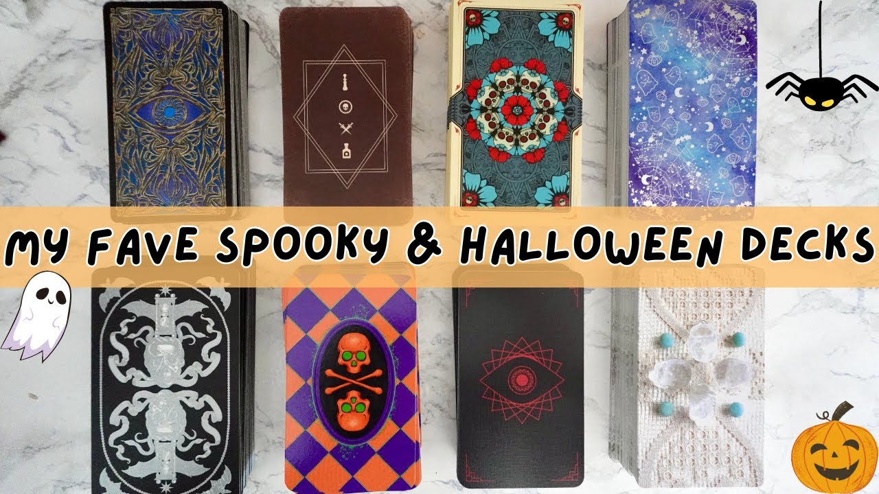 My best tarot decks for Halloween & Spooky season 🎃👻