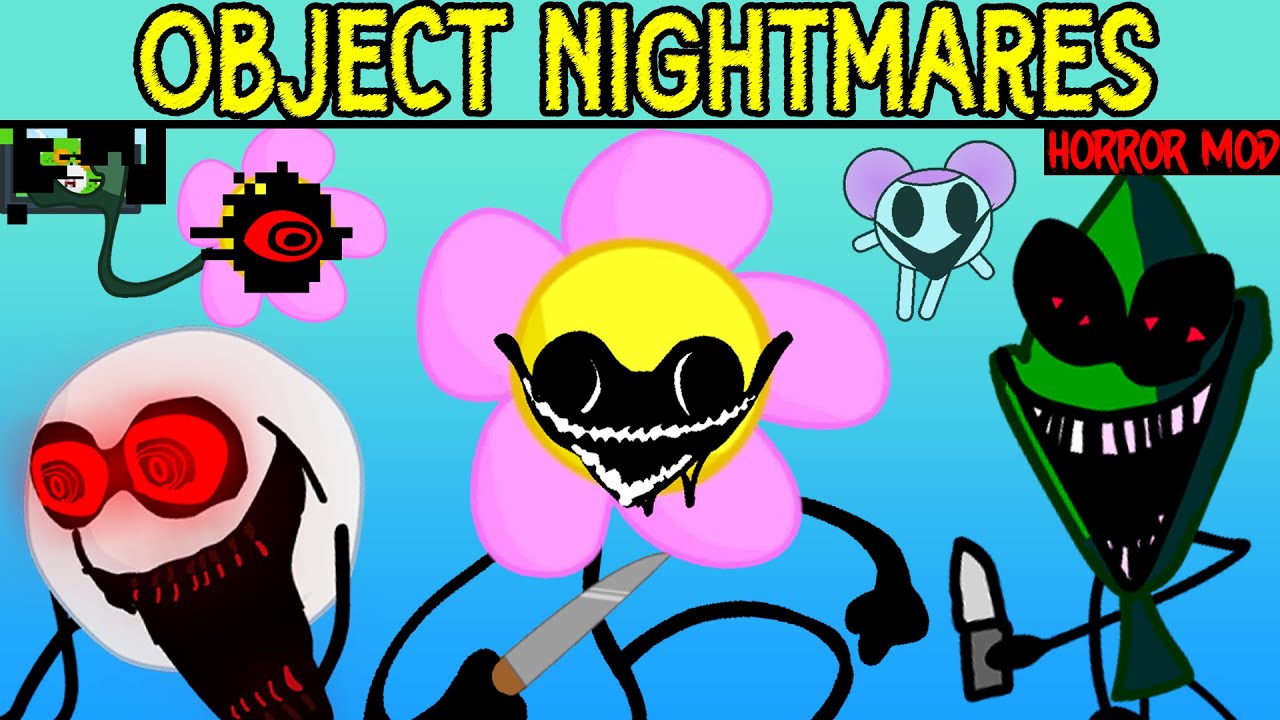 Friday Night Funkin' New VS Pibby BFDI - Object Nightmares | Pibby X FNF Mod (FNF/Horror Mod)