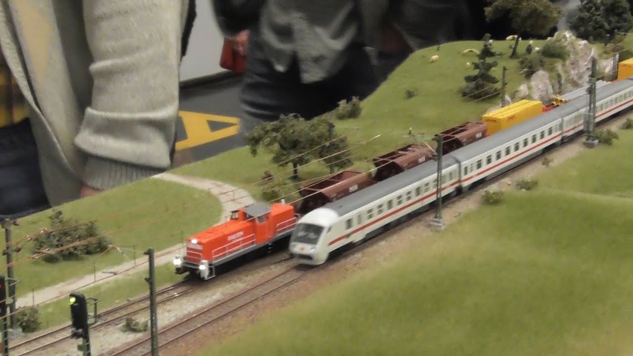 Model Spoorweg Spoor TT van BSW Modellbaugruppe M&uuml;nchen West op Intermodellbau 2019 in Dortmund