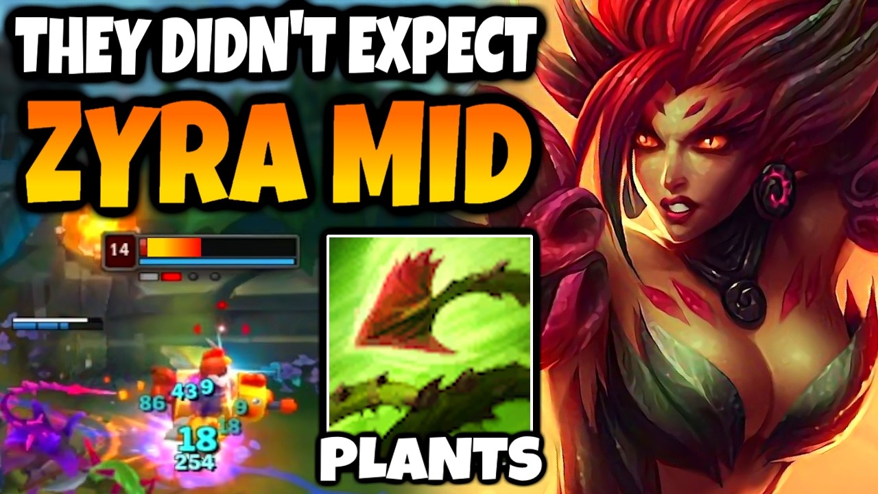 I don't see ANYONE play ZYRA MID in HIGH ELO. But I will.