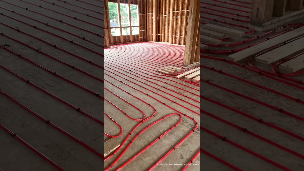 Radiant Floor Heating #shorts