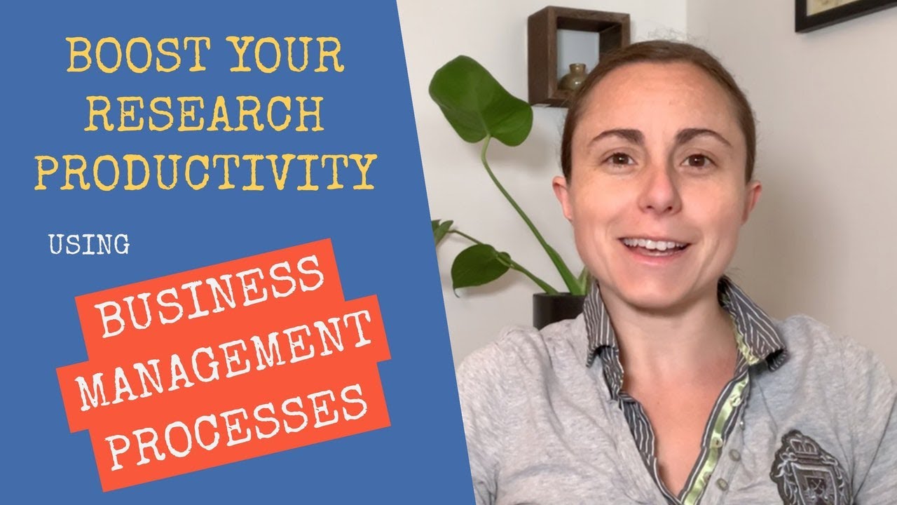 Boosting your research productivity: Tips from business management