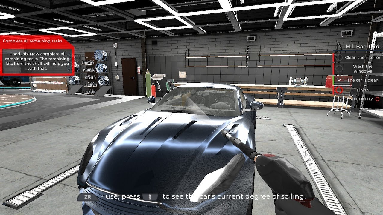 Car Detailing Simulator Gameplay 🚗 Nintendo Switch - Clean the car