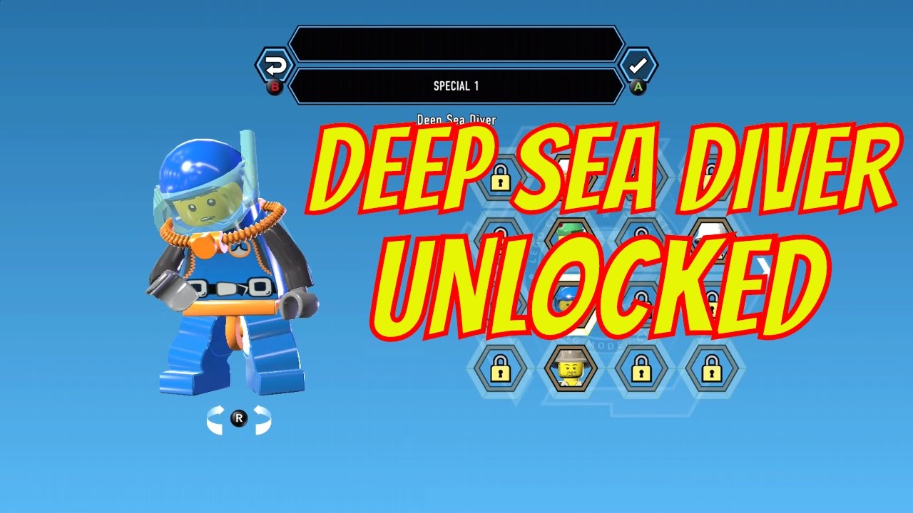 LEGO City Undercover Remastered Deep Sea Diver Unlock Location and Free Roam Gameplay