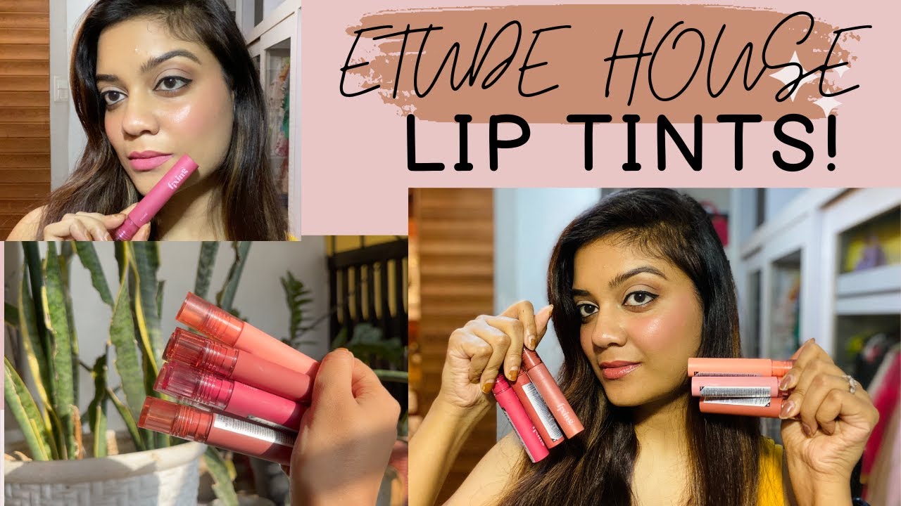 ETUDE HOUSE FIXING LIP TINTS SWATCHES || KOREAN LIP TINTS