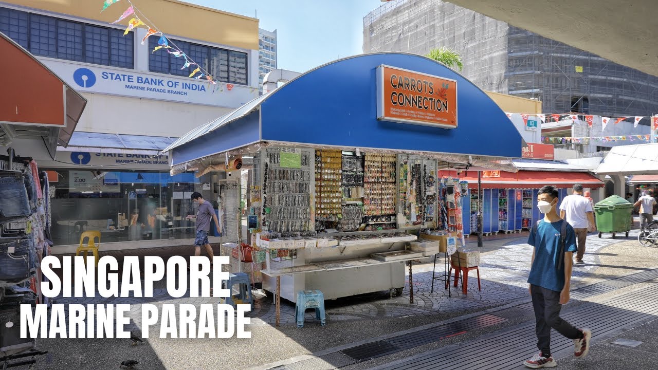 Singapore City: Marine Parade Weekend Walk (4K HDR in Binaural Audio)
