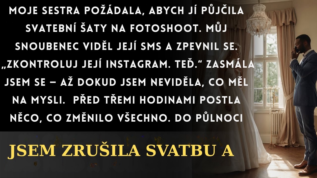 Moje sestra mě požádala, abych jí půjčila své svatební šaty. Můj snoubenec uviděl zprávu a řekl: „Ok
