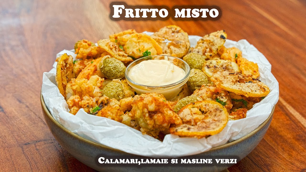 Secretul unui Fritto misto perfect,Cum sa faci calamari prajiti,crocanti dar fragezi la interior.