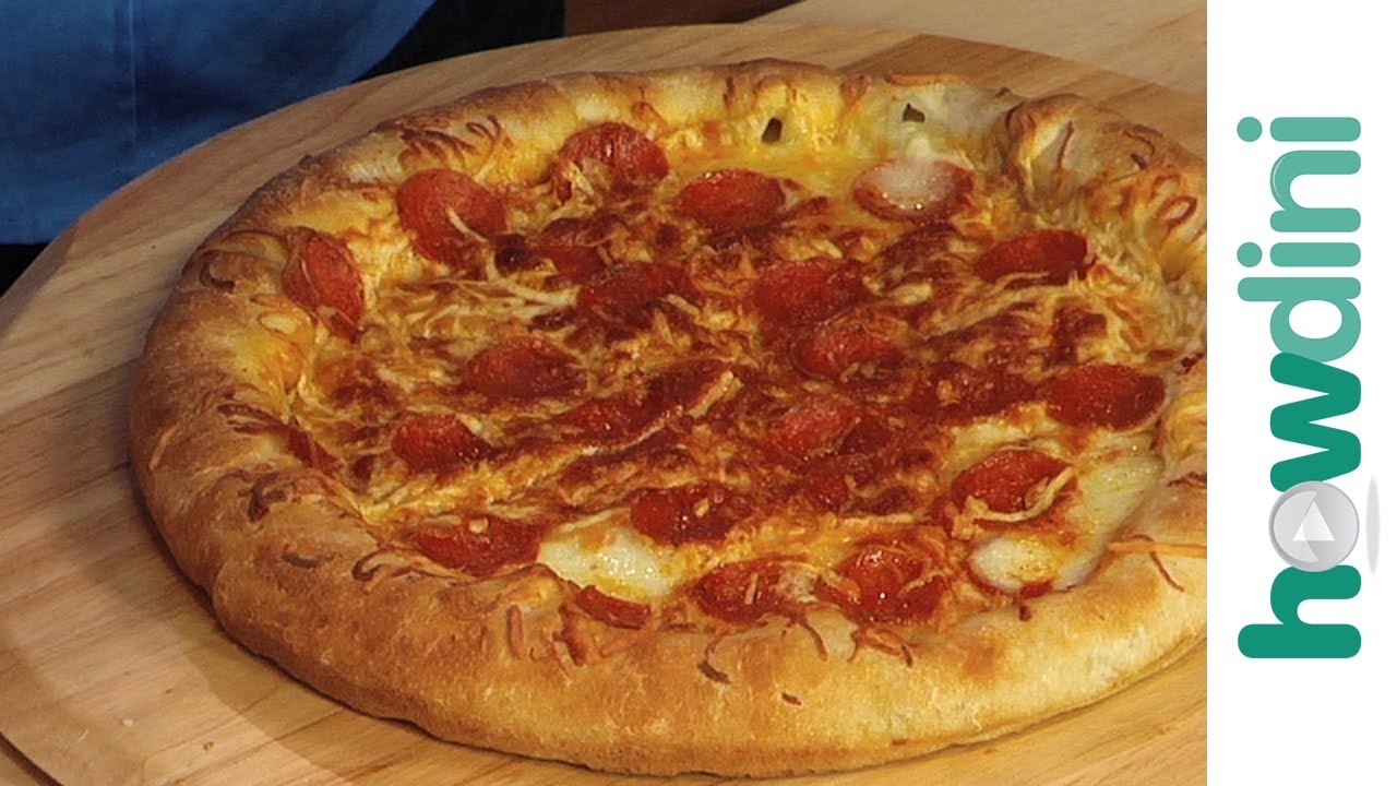 Pizza Recipe - How to make stuffed crust pizza