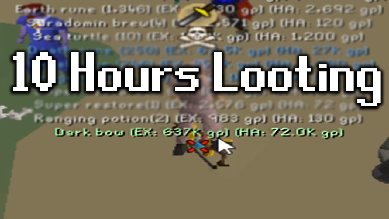 10 Hours of Looting PVP areas in OSRS