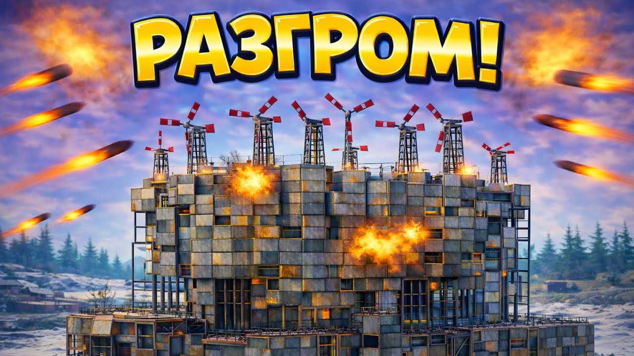 РАЗГРОМ! — КАК МЫ ЗАБРАЛИ ПОЛОВИНУ КАРТЫ В RUST