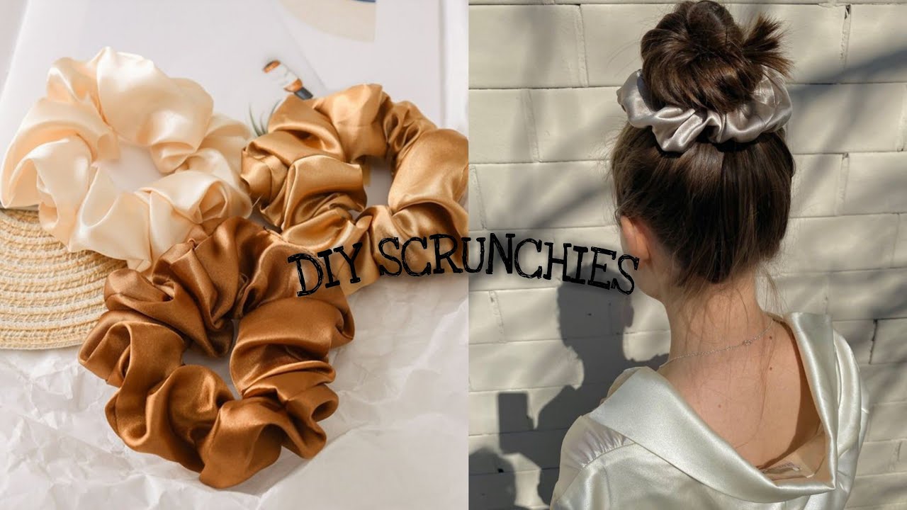 HOW TO MAKE A SCRUNCHIES | easy way- DIY Scrunchies Tutorial