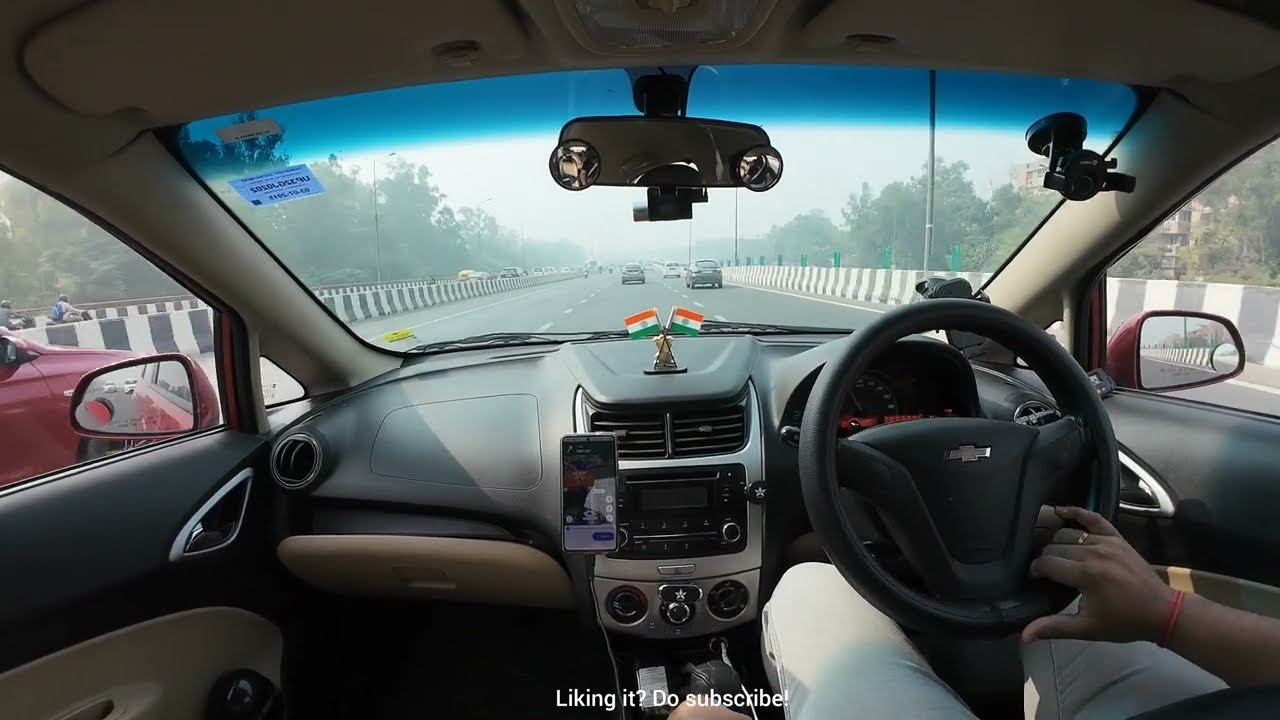 Weekend drive in Airpocalypse- Delhi..#ASMR #pov #India-