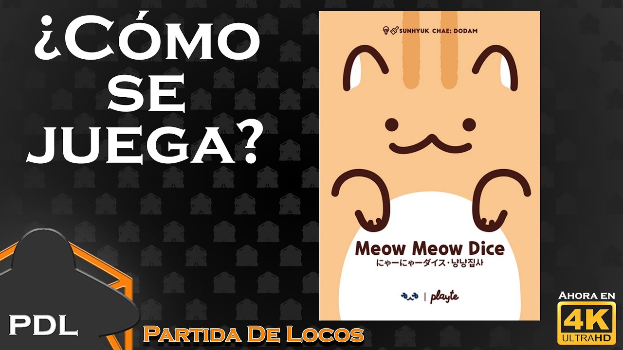 Meow Meow Dice ¿cómo se juega? (4K) | Playte | ㅎㅅㅎ Design Studio | Tutorial | Partida de Locos