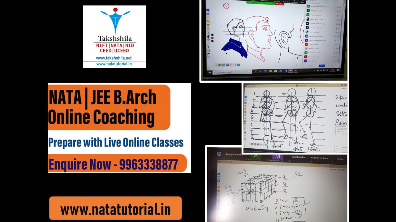 NATA Online Coaching & B.Arch Online Coaching by Takshshila. #NATACoaching #NataOnlineClasses