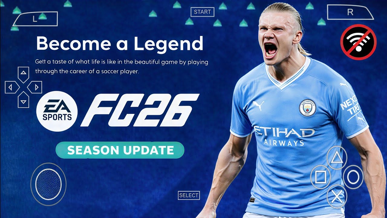 EA FC 2026 PPSSPP Android Offline PS5 Camera FIFA 2026 HD Graphics New Kits 25 /26 & Transfers