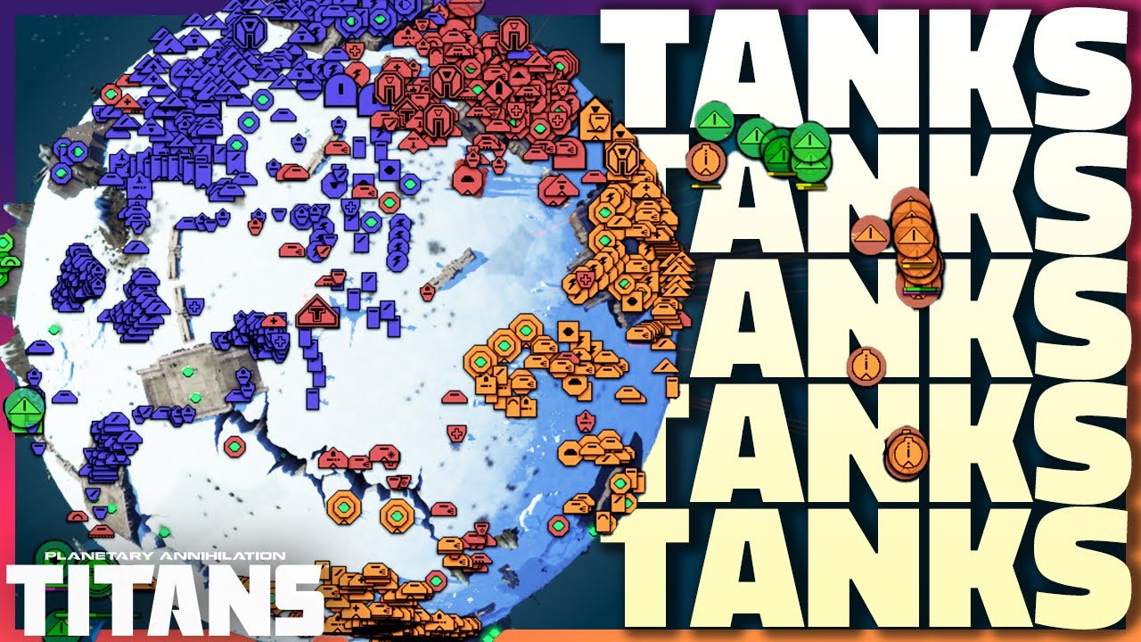 Sometimes only TANKS will do. 3v3 Team Multiplayer/AI - Planetary Annihilation: Titans